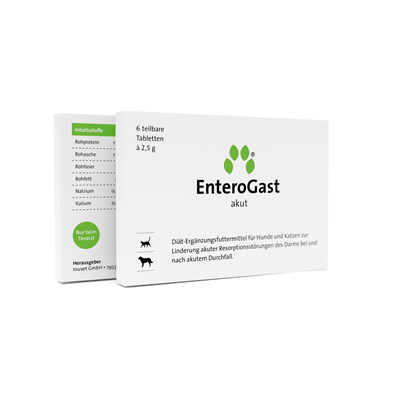 ENTEROGAST, pašaro papildas nuo viduriavimo, šunims ir katėms, 6 tabl