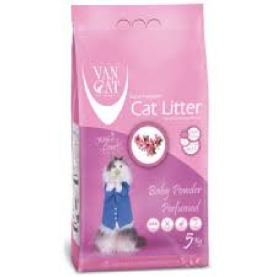 VAN CAT Super Premium kraikas katėms, Kūdikių pudros kvapo 5kg