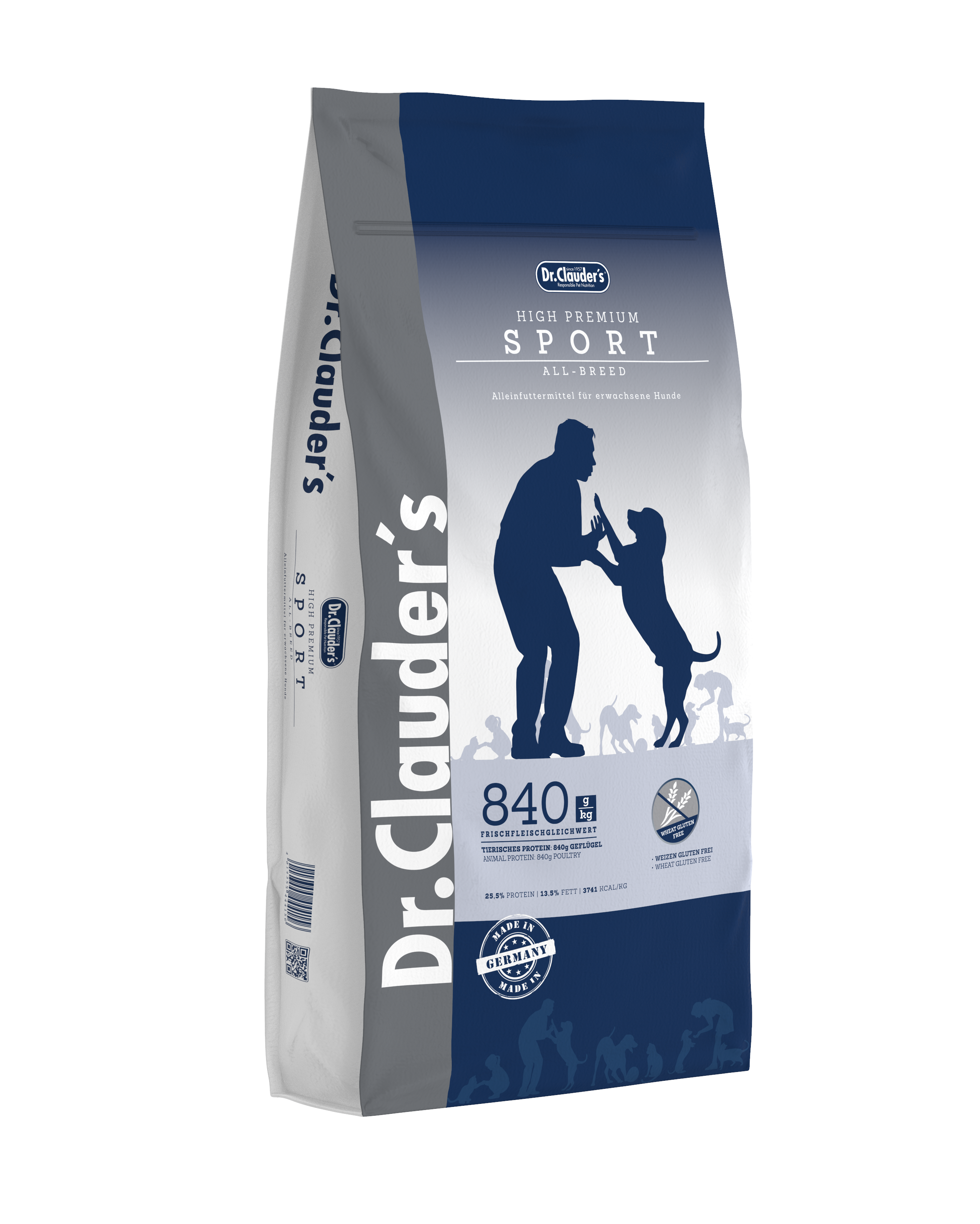 DR. CLAUDER'S SPORT sausas maistas suaugusiems sportuojantiems šunims 15kg