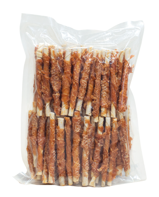 Sausgyslinė lazdelė apsukta vištiena, skanėstas šunims, 1 kg