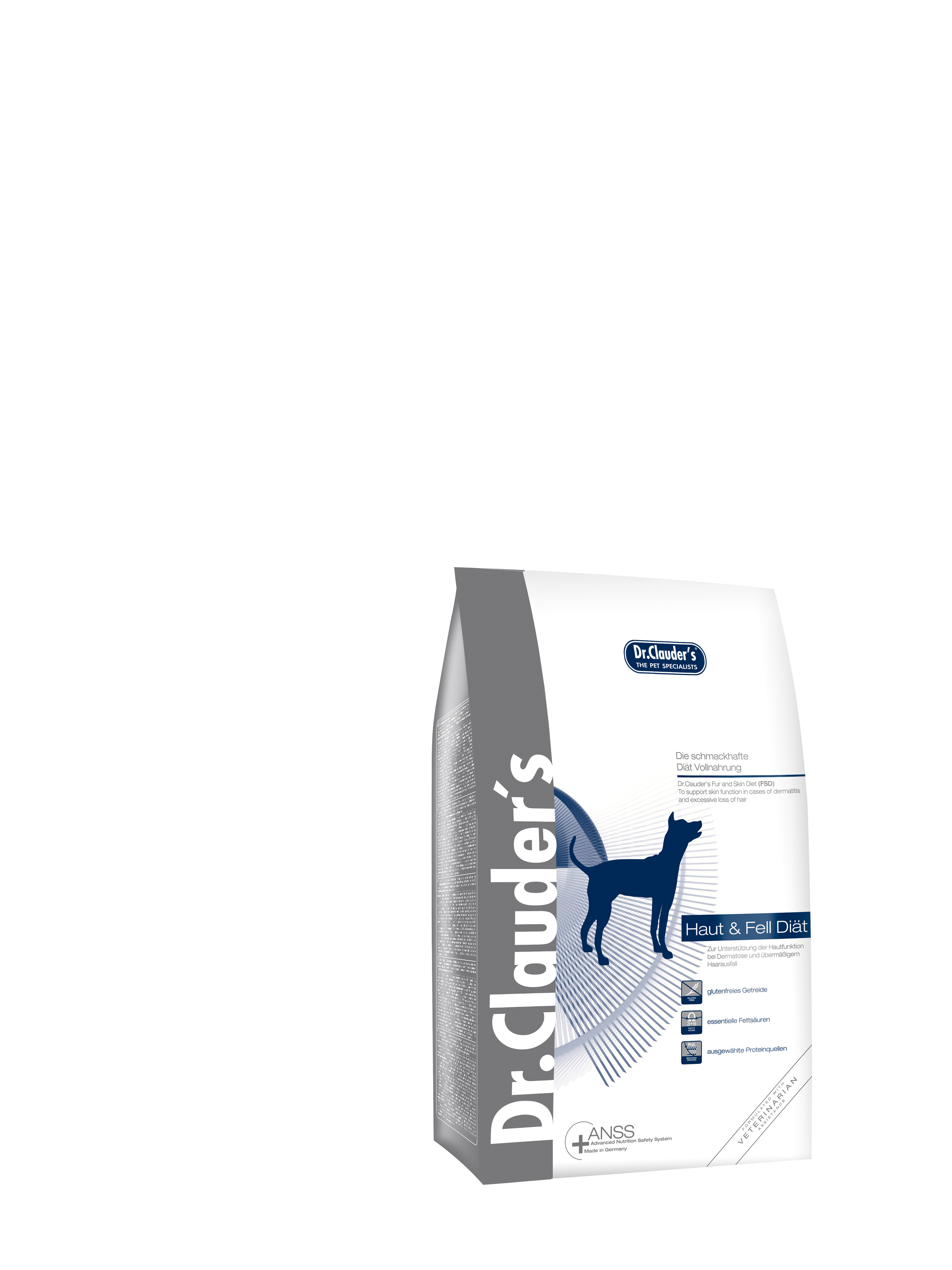 DR. CLAUDER‘S FSD FUR&SKIN, subalansuotas sausas pašaras odos problemų turintiems šunims 1kg