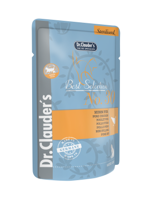 DR.CLAUDER‘S BEST SELECTION, drėgnas maistas sterilizuotoms katėms su vištiena