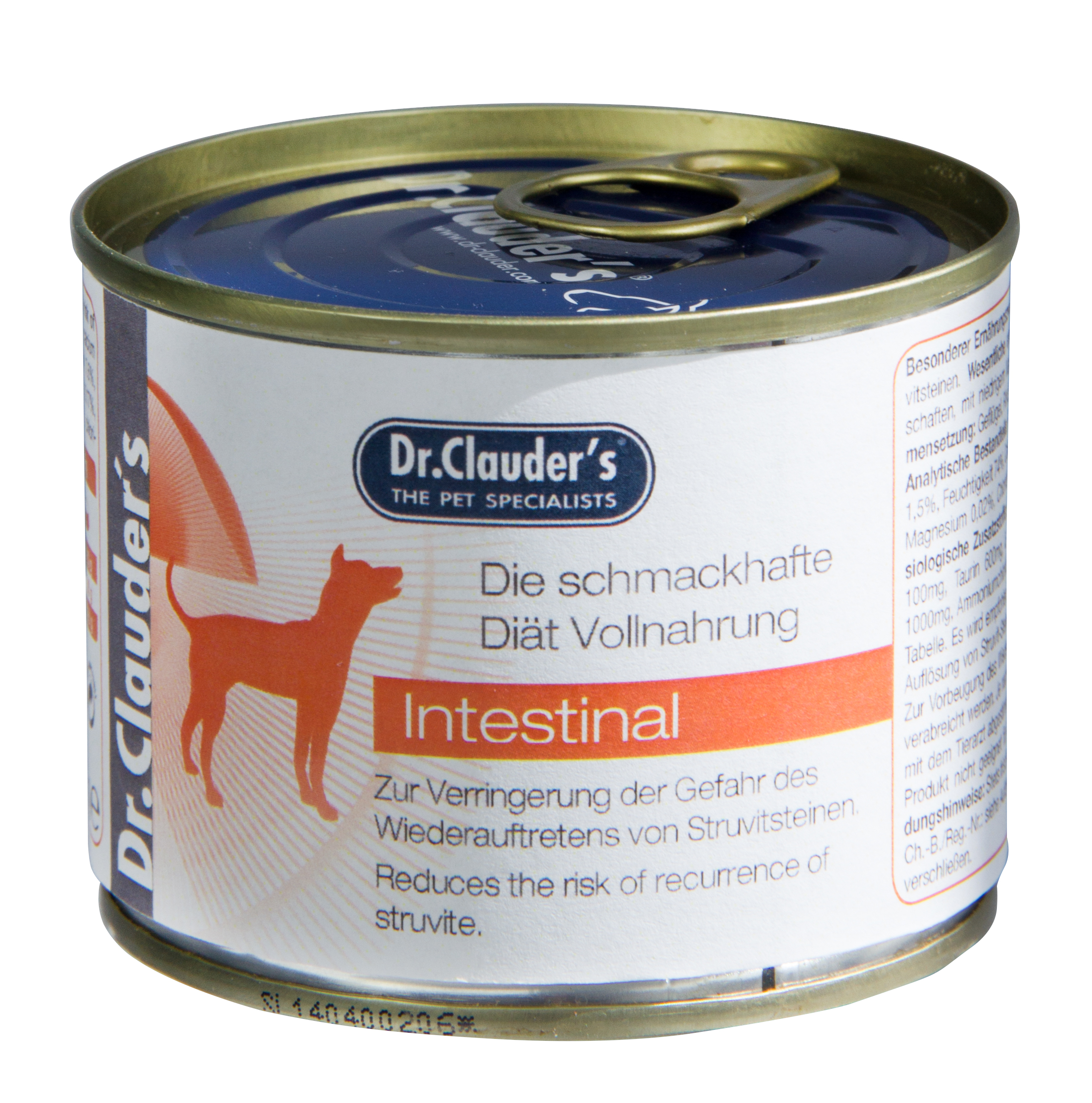 DR. CLAUDERS IRD INTESTINAL, konservai virškinimo problemų turintiems šunims, 200g