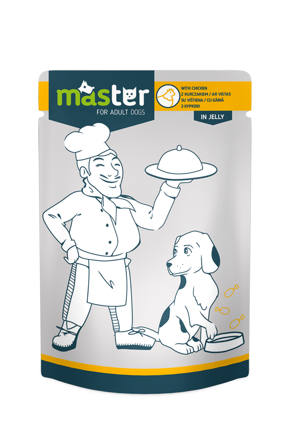 MASTER, konservai katėms su vištiena