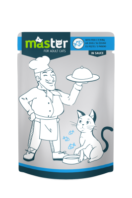 MASTER, konservai katėms su žuvimi
