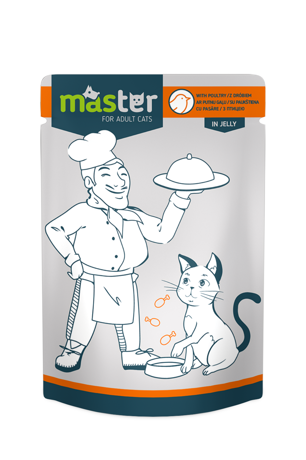 MASTER, konservai katėms su paukštiena