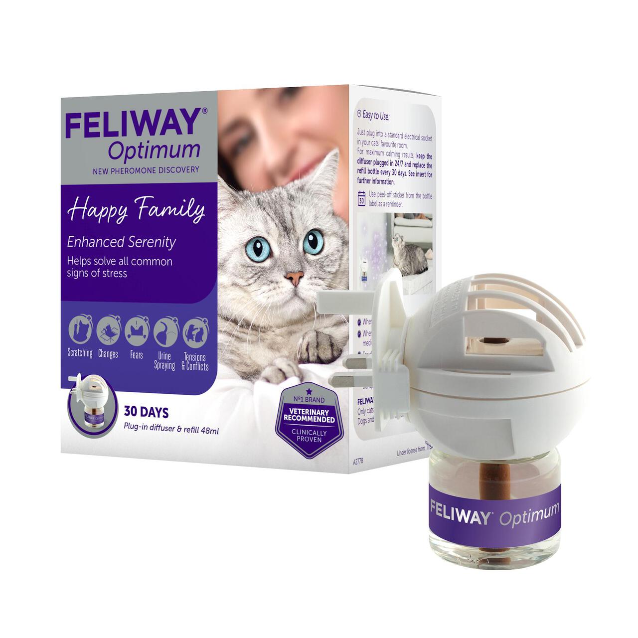 FELIWAY OPTIMUM, kačių feromonų komplekso papildymas