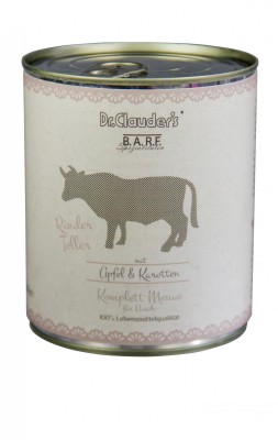 DR. CLAUDER'S BARF mėsos ir daržovių konservai šunims su jautiena 800g