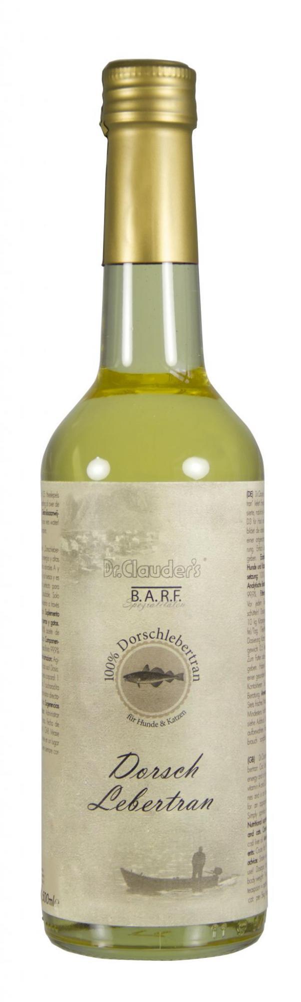 DR. CLAUDER'S BARF GRYNAS MENKIŲ KEPENŲ ALIEJUS šunims ir katėms 500ml