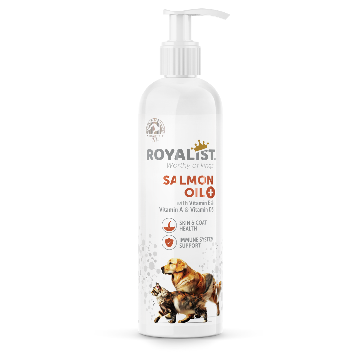 ROYALIST SALMON OIL, lašišų aliejus katėms ir šunims, 250 ml