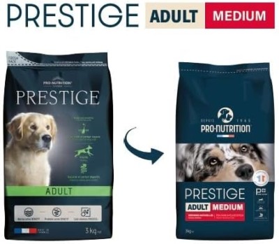 Pro-Nutrition Prestige Adult Medium sausas maistas vidutinių veislių suaugusiems šunims 3-15kg Pro-Nutrition Prestige Adult Medium sausas maistas vidutinių veislių suaugusiems šunims 3-15kg