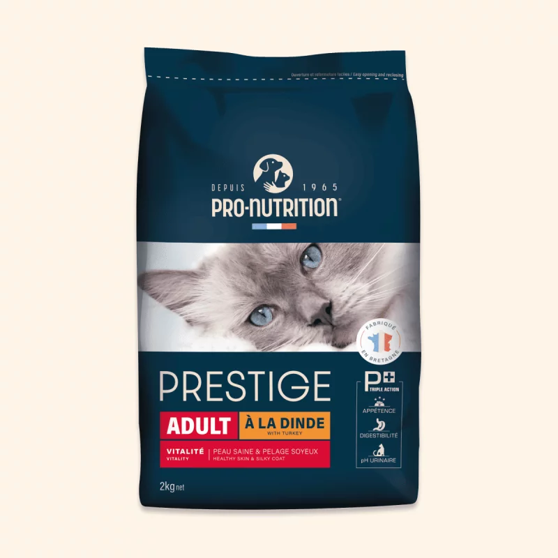 Pro-Nutrition Prestige Adult turkey sausas maistas suaugusioms katėms su kalakutiena 2 kg