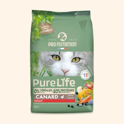 PRO-NUTRITION Pure Life Adult cat duck sausas maistas suaugusioms katėms su antiena 2-8 kg PRO-NUTRITION Pure Life Adult cat duck sausas maistas suaugusioms katėms su antiena 2-8 kg