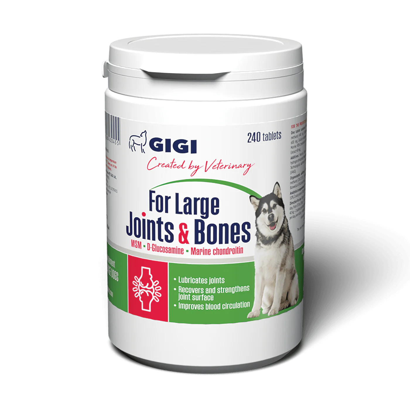 GIGI For Large Joints & Bones papildas didelių veislių šunų sąnariams ir kaulams