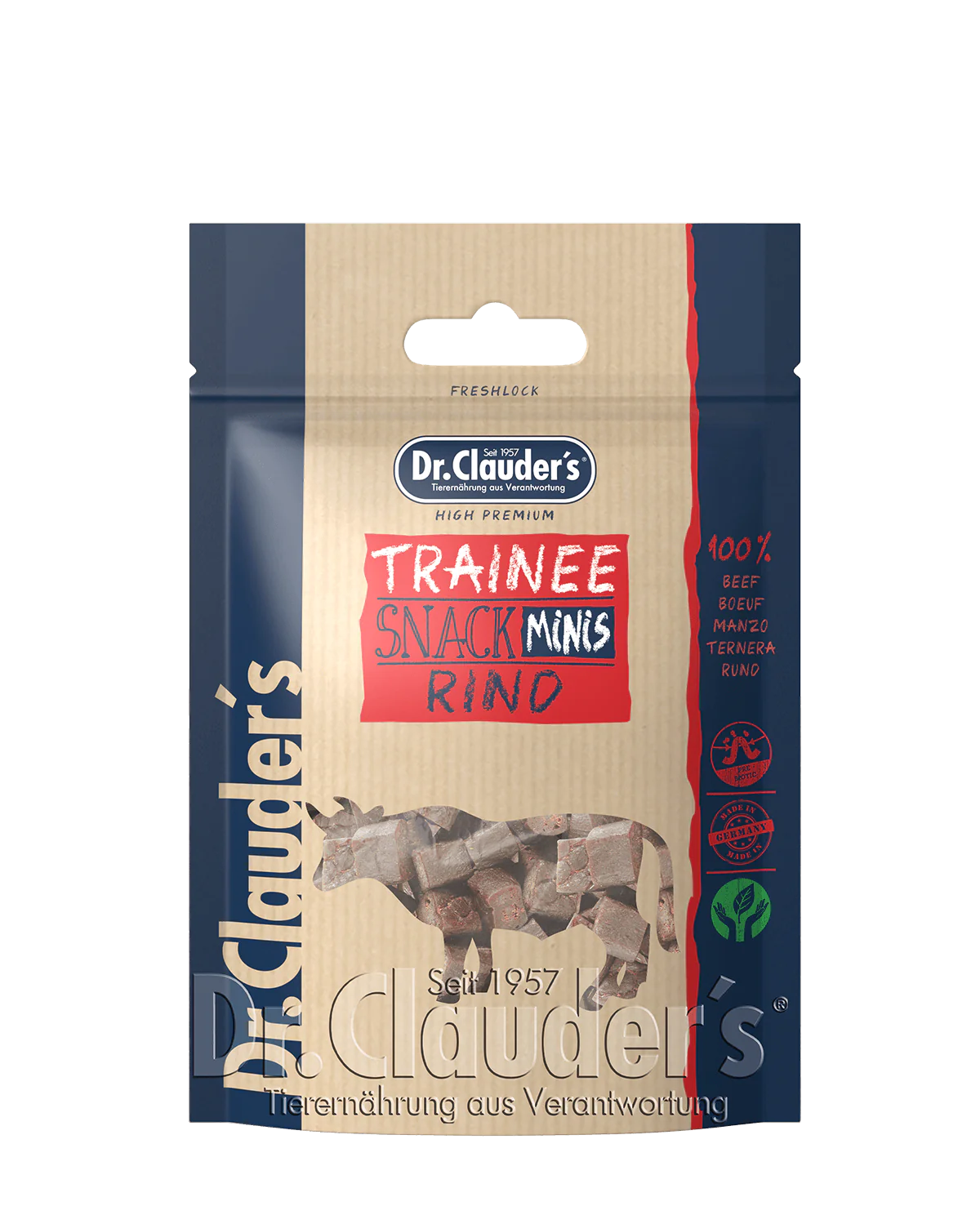 Dr.Clauder´s Trainee Snack Rind skanėstas mini gabaliukais su jautiena 50 g
