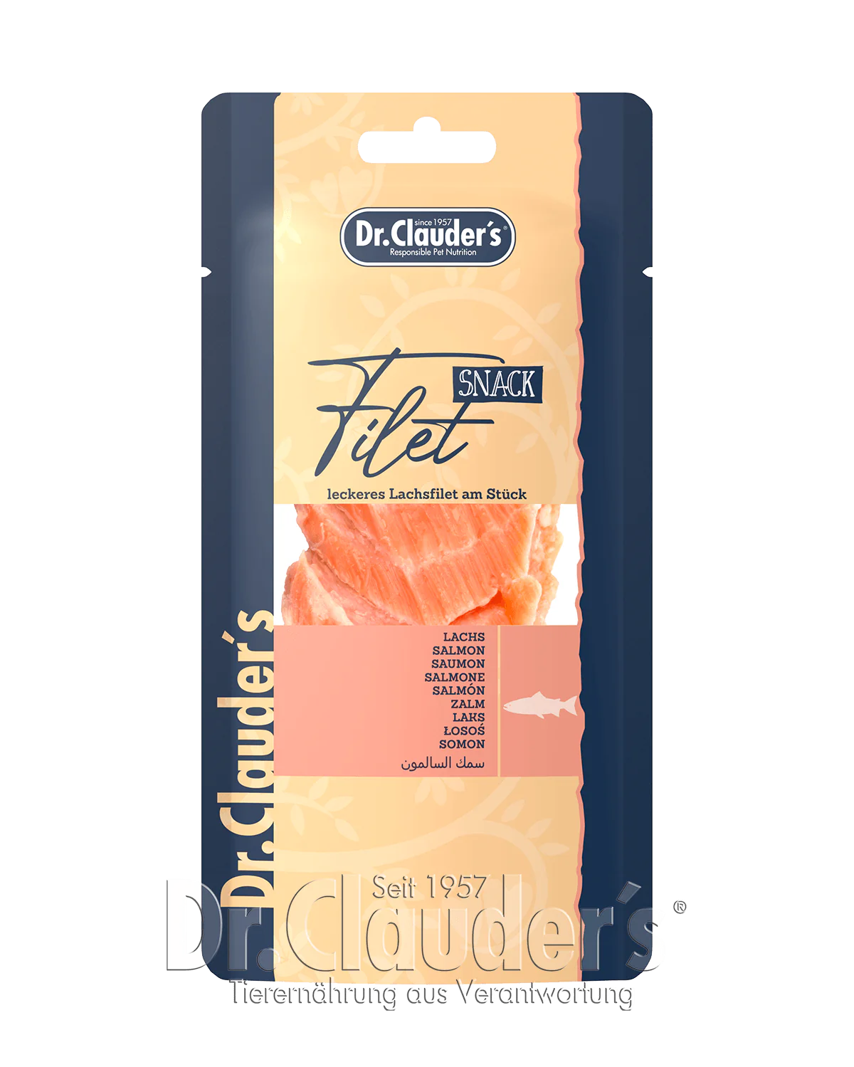 Dr. Clauder's Filet Snack Salmon lašišos filė skanėstas 30 g