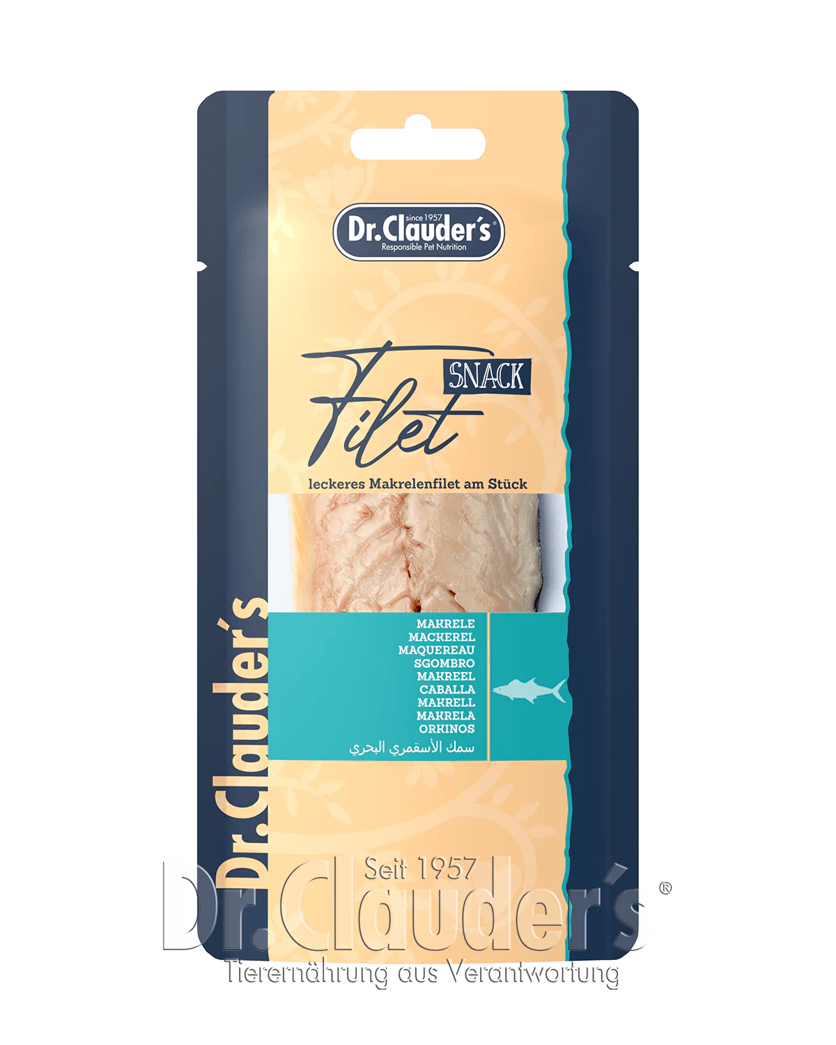 Dr. Clauder's Filet Snack Makrele Skumbrės filė skanėstas 30 g