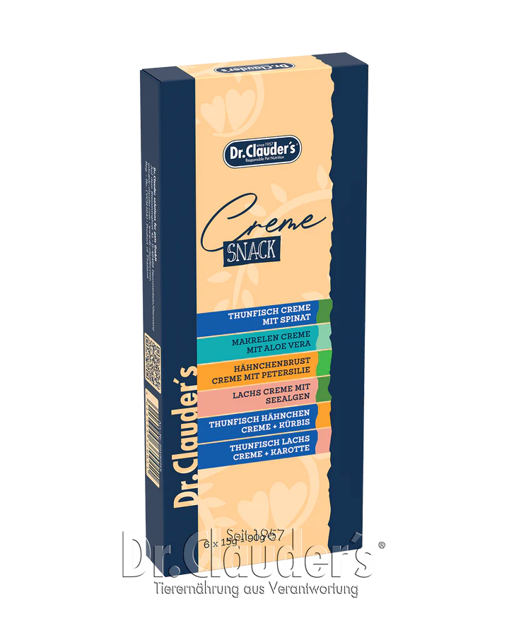 Dr. Clauder's Cream Snack Mix Box  kreminiai skanėstai įvairių rūšių 6x15 g