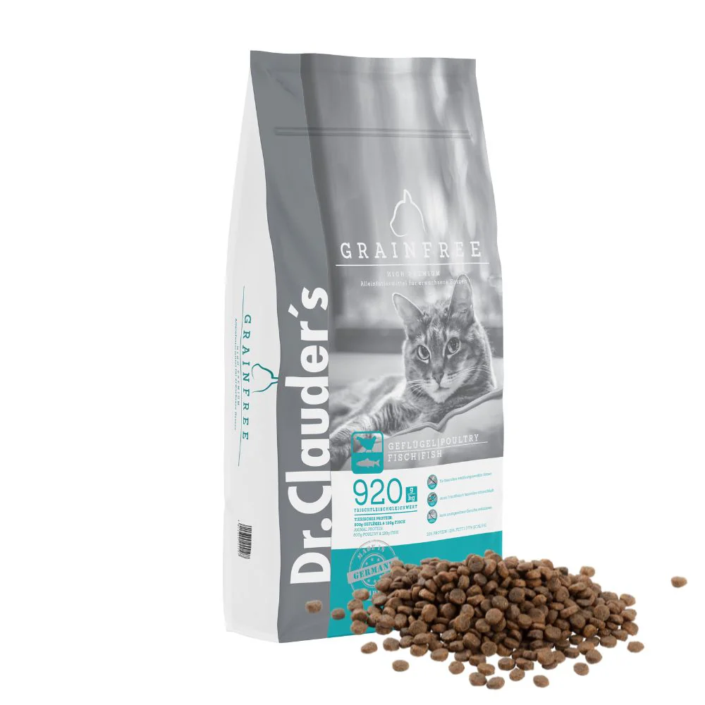Dr.Clauder's high premium adult grainfree sausas begrūdis maistas suaugusioms katėms 10 kg