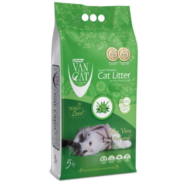 VAN CAT Aloe Vera kraikas katėms alijošiaus kvapo 5 kg