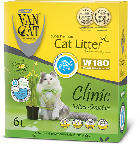 Van Cat CLINIC antibakterinis, bekvapis kraikas katėms 6 L