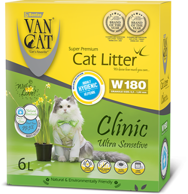Van Cat CLINIC antibakterinis, bekvapis kraikas katėms 6 L