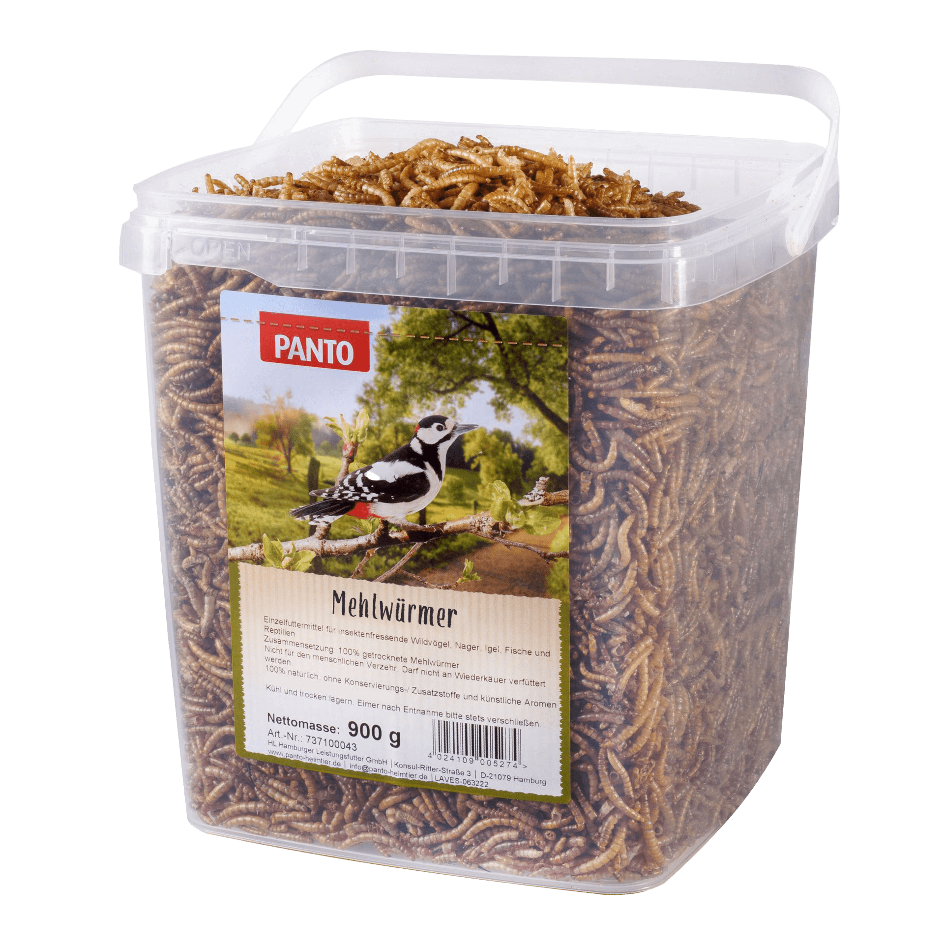 PANTO Mehlwürmer miltiniai kirminai 900 g