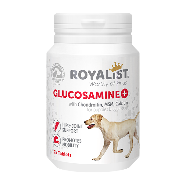Royalist Glucosamine Puppy and Dog papildas su gliukozaminu mažiems ir suaugusiems šunims 75 tab.