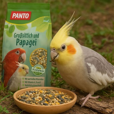 PANTO Großsittich / Papageienf didelių papūgėlių/papūgėlių lesalas 1-2,5 kg