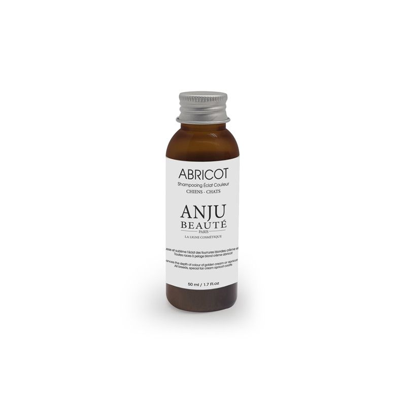 ANJU ABRICOT, kreminę, auksinę ir abrikosinę spalvą ryškinantis šampūnas šunims ir katėms 50 ml