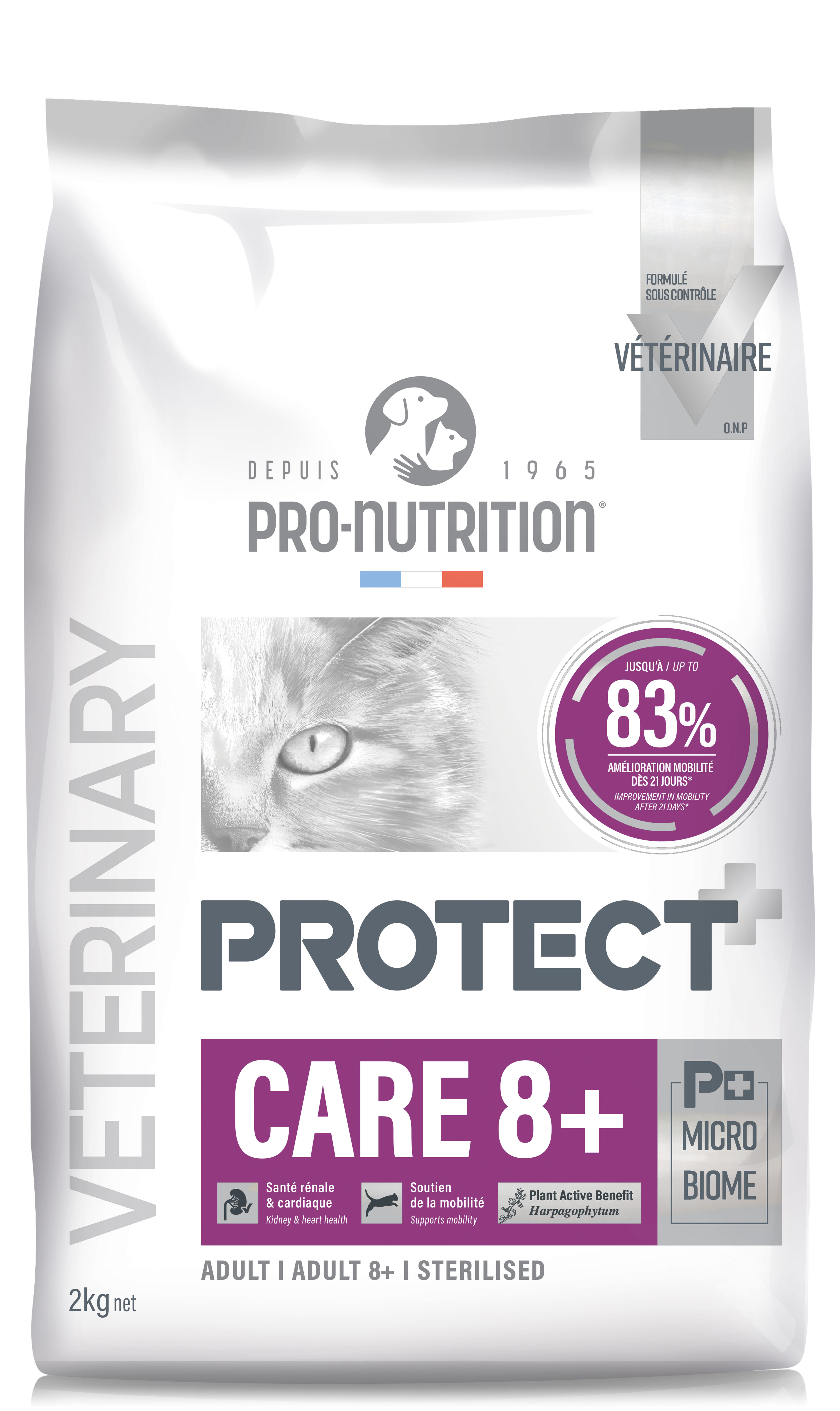 Pro-Nutrition Protect CARE 8+ sausas maistas vyresnio amžiaus katėms 2 kg