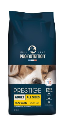 Pro-Nutrition Prestige adult all sizes healthy skin sausas maistas suaugusiems visų veislių šunims 12 kg