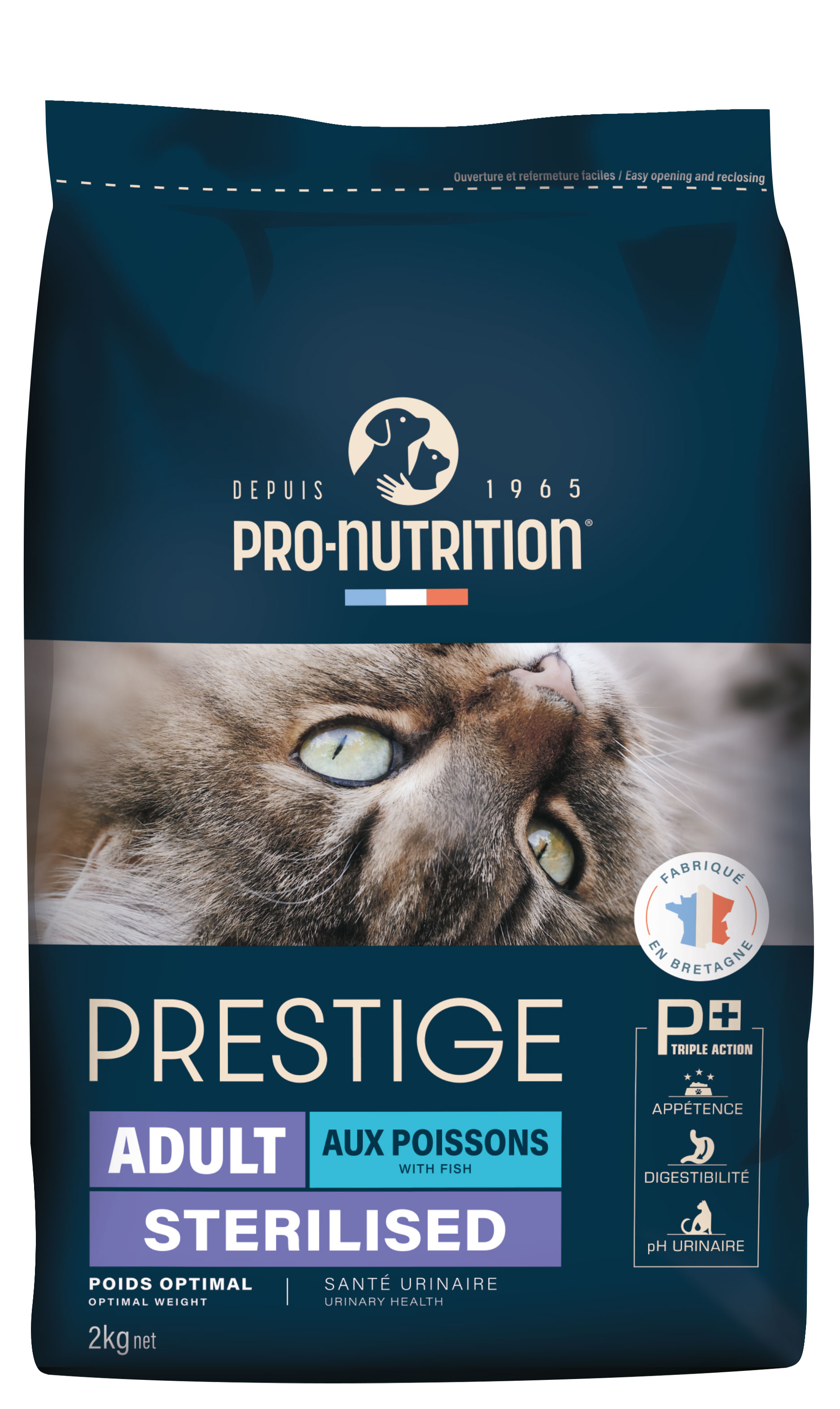 Pro-Nutrition Prestige Sterilised adult fish sausas maistas steilizuotoms katėms su žuvimi 2-10 kg