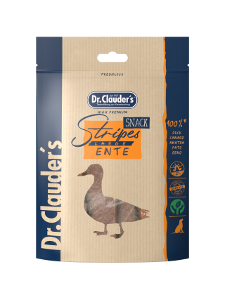 DR.CLAUDER'S vytintos plačios juostelės su antiena šunims 80g