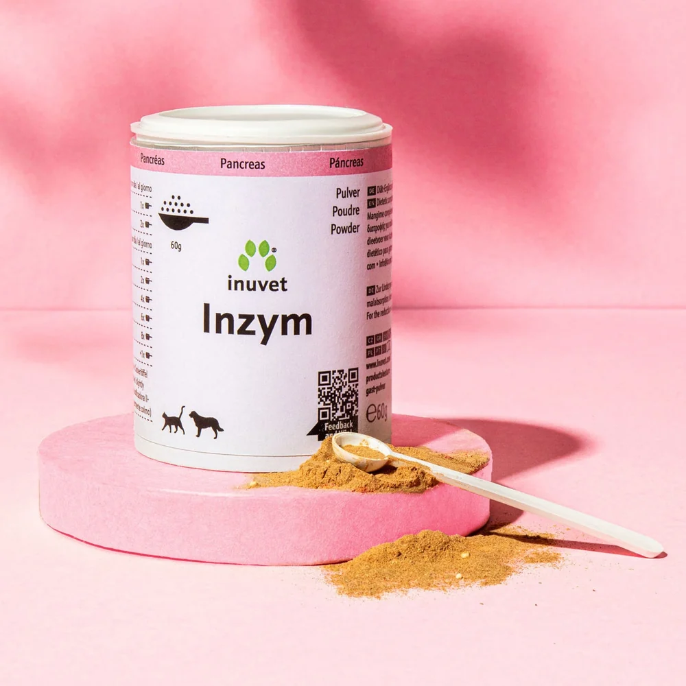 Inzym milteliai virškinimui šunims ir katėms 60g Inzym milteliai virškinimui šunims ir katėms 60g